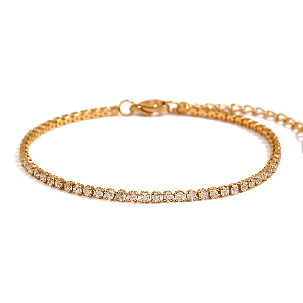 Tennisarmband | 18K vergoldet