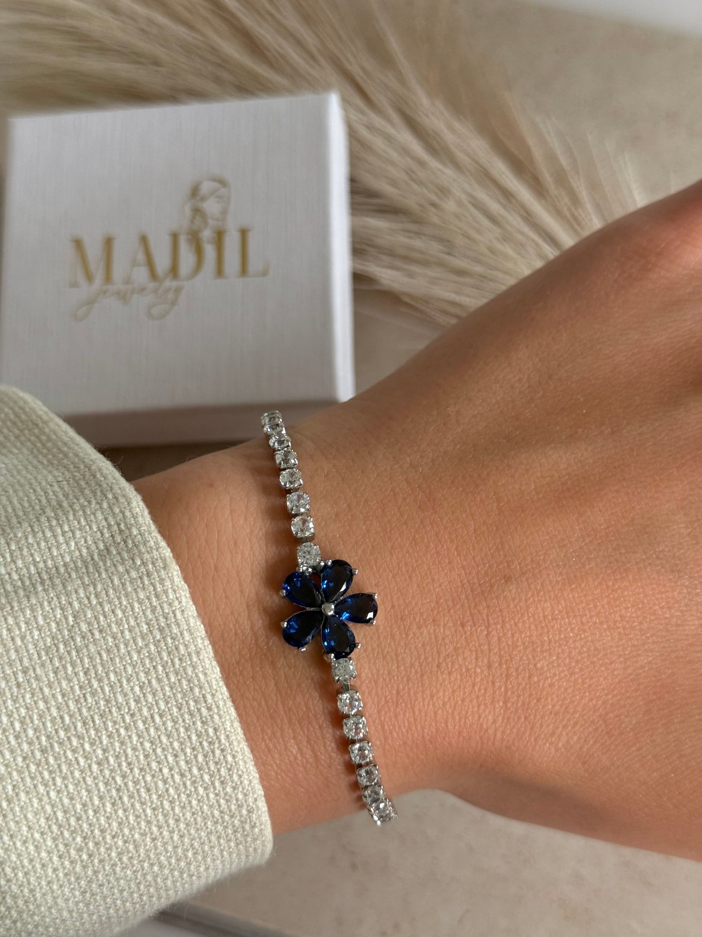 Blue Blossom Armband