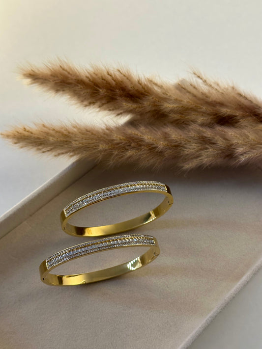 Luxe Glow Armreif | vergoldet