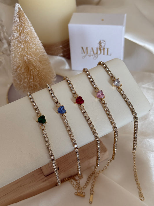 Heart Tennis Armband