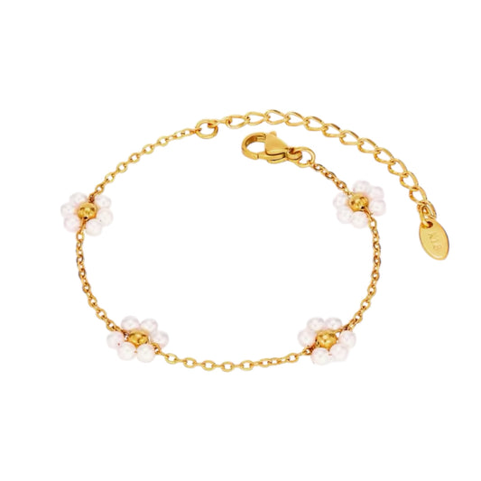 Bloom Armband - Weiß