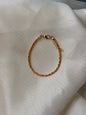 Perlenarmband mit gelben und goldenen Mini-Perlen