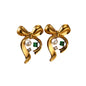 Emerald Bow Ohrringe