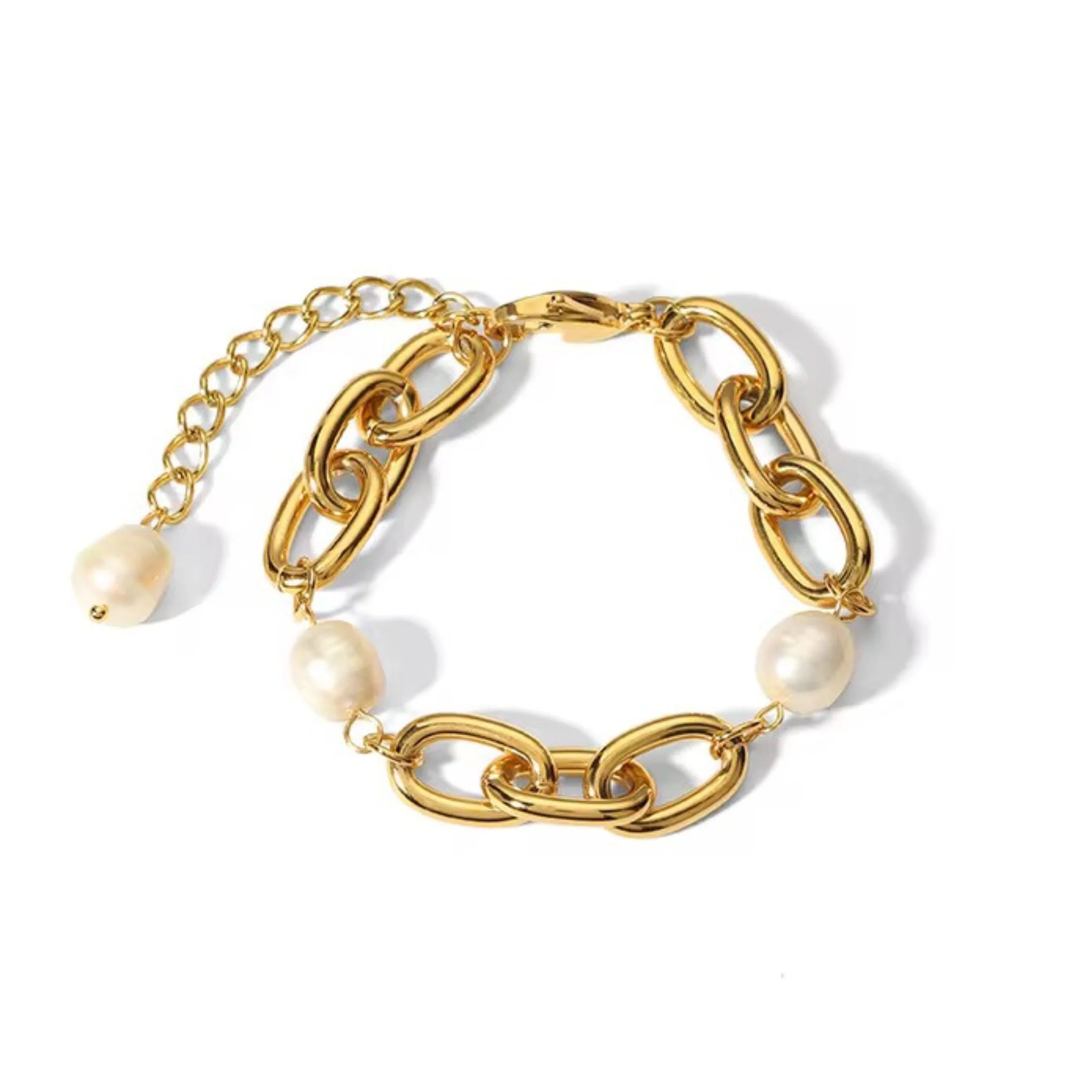 Golden Bond Pearl Armband
