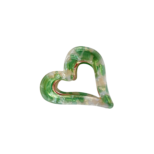 Heart Marble Haarspange | Jade