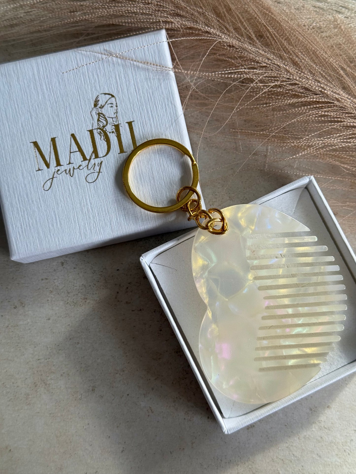 Heart Comb Keychain