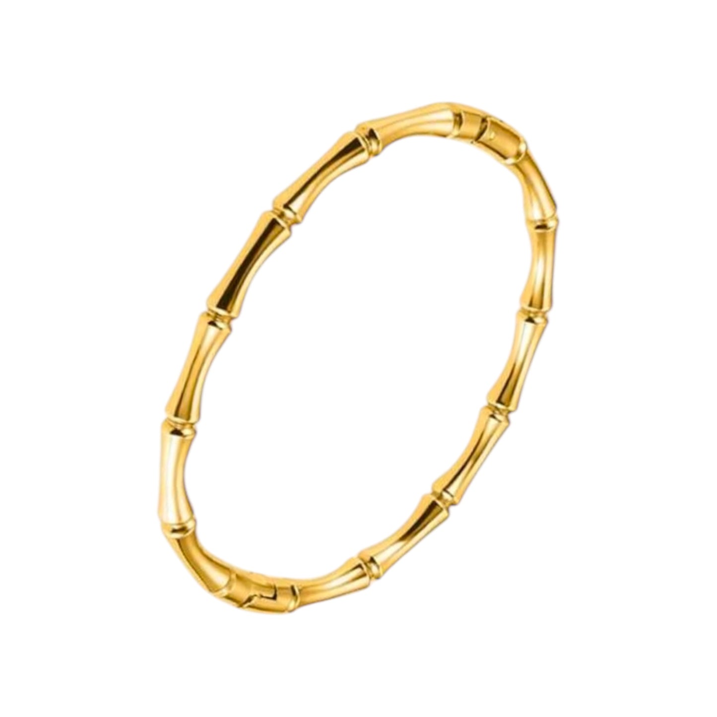 Bambus Armreif | 18K vergoldet
