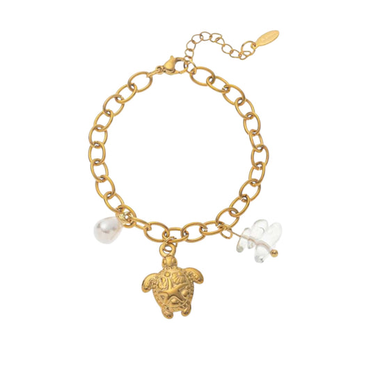 Turtle Charm Armband