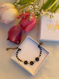 Spring Bloom Armband - Schwarz
