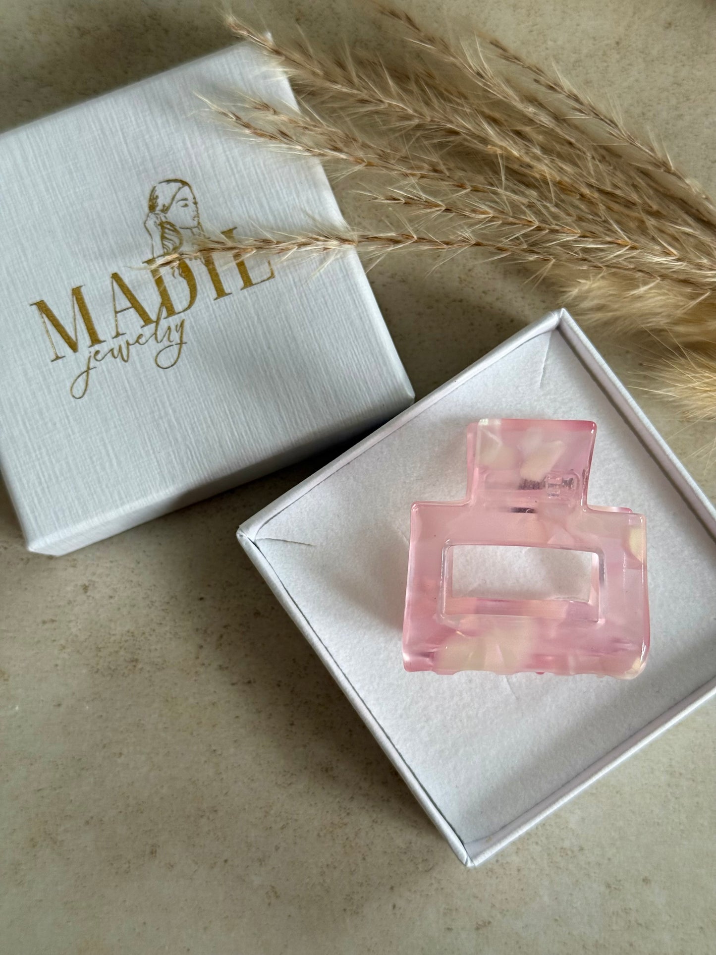 Elegant Square Clip | Blush