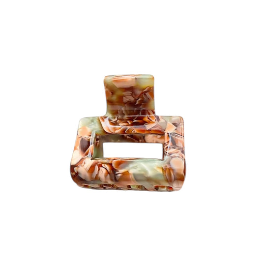 Elegant Square Clip | Vintage Tortoise