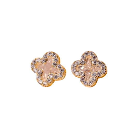 Cyrstal Bloom Ohrstecker | 18K vergoldet