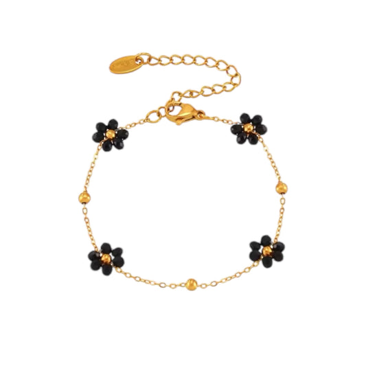Bloom Armband - Schwarz
