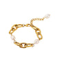 Golden Bond Pearl Armband