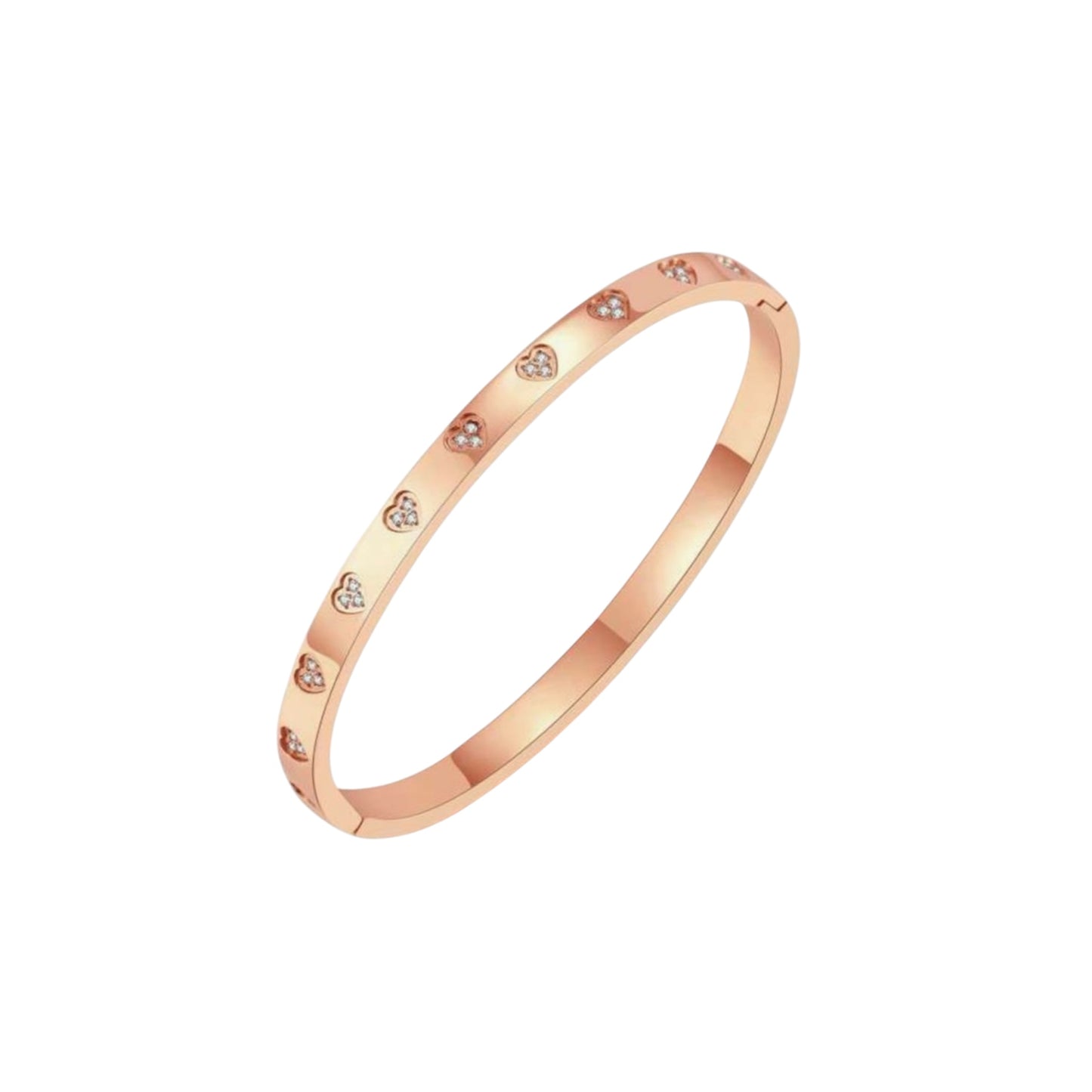 Heartline Armreif | 18K vergoldet