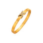 Golden X Armreif | 18K vergoldet