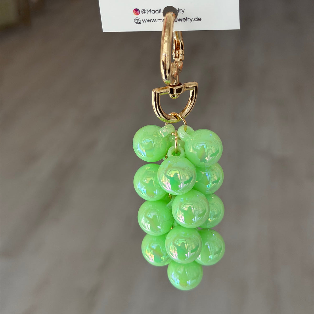 Lime Bubble Schlüsselanhänger