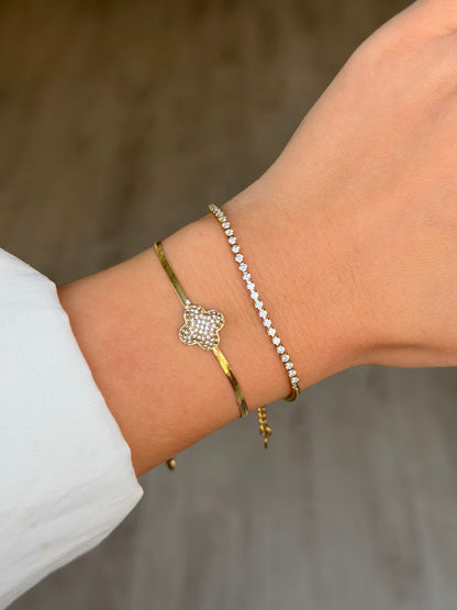 Clover Sparkle Armband