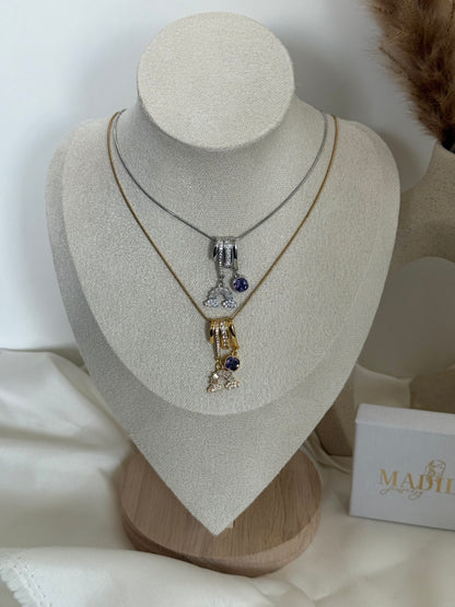 Purple Rainbow Halskette