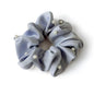 Satin Pearl Scrunchie - Grau