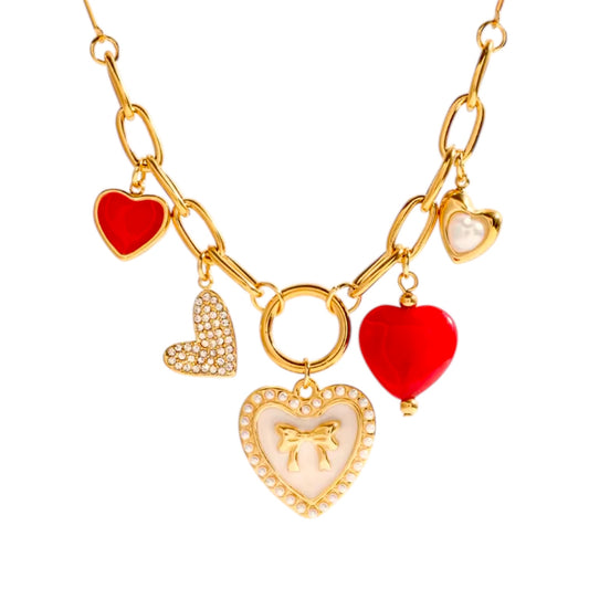 Sweet Heart Charm Halskette
