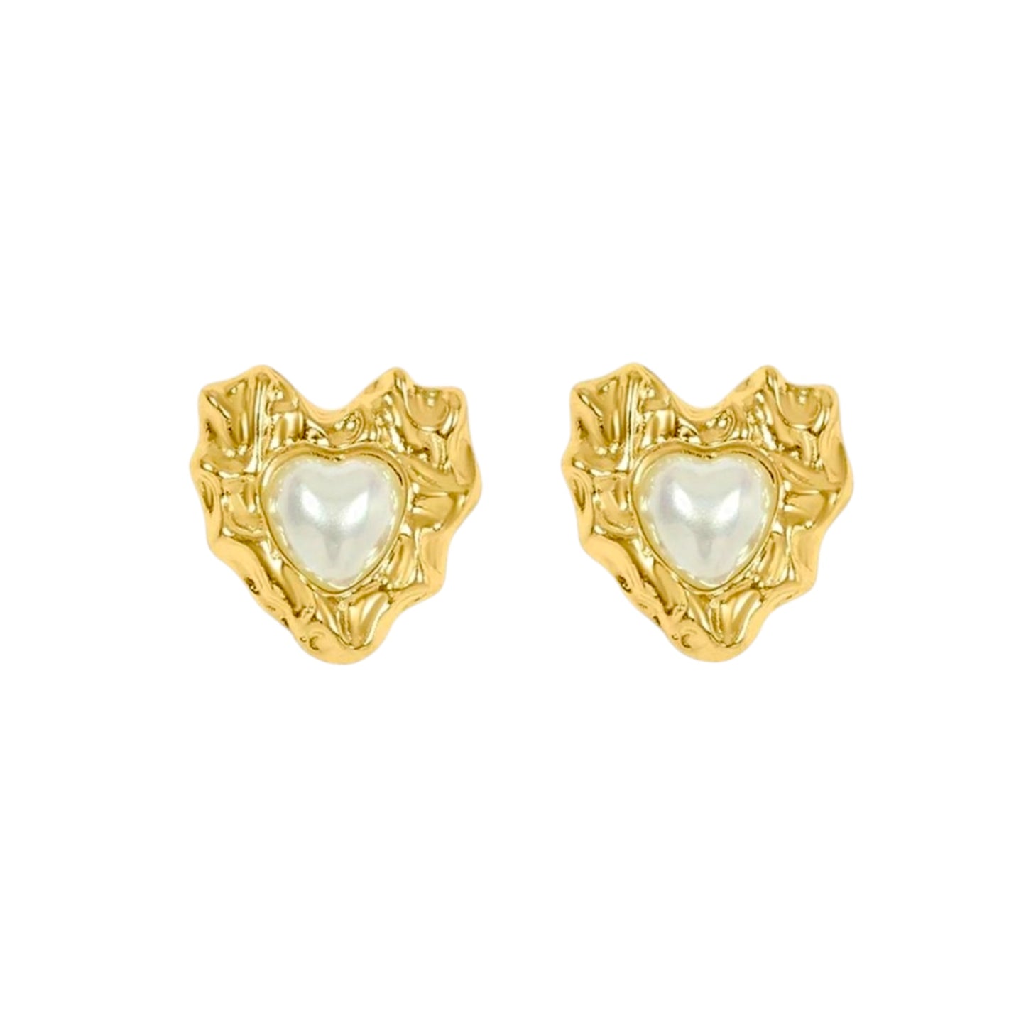 Pearl Heart Ohrring | Stainless Steel