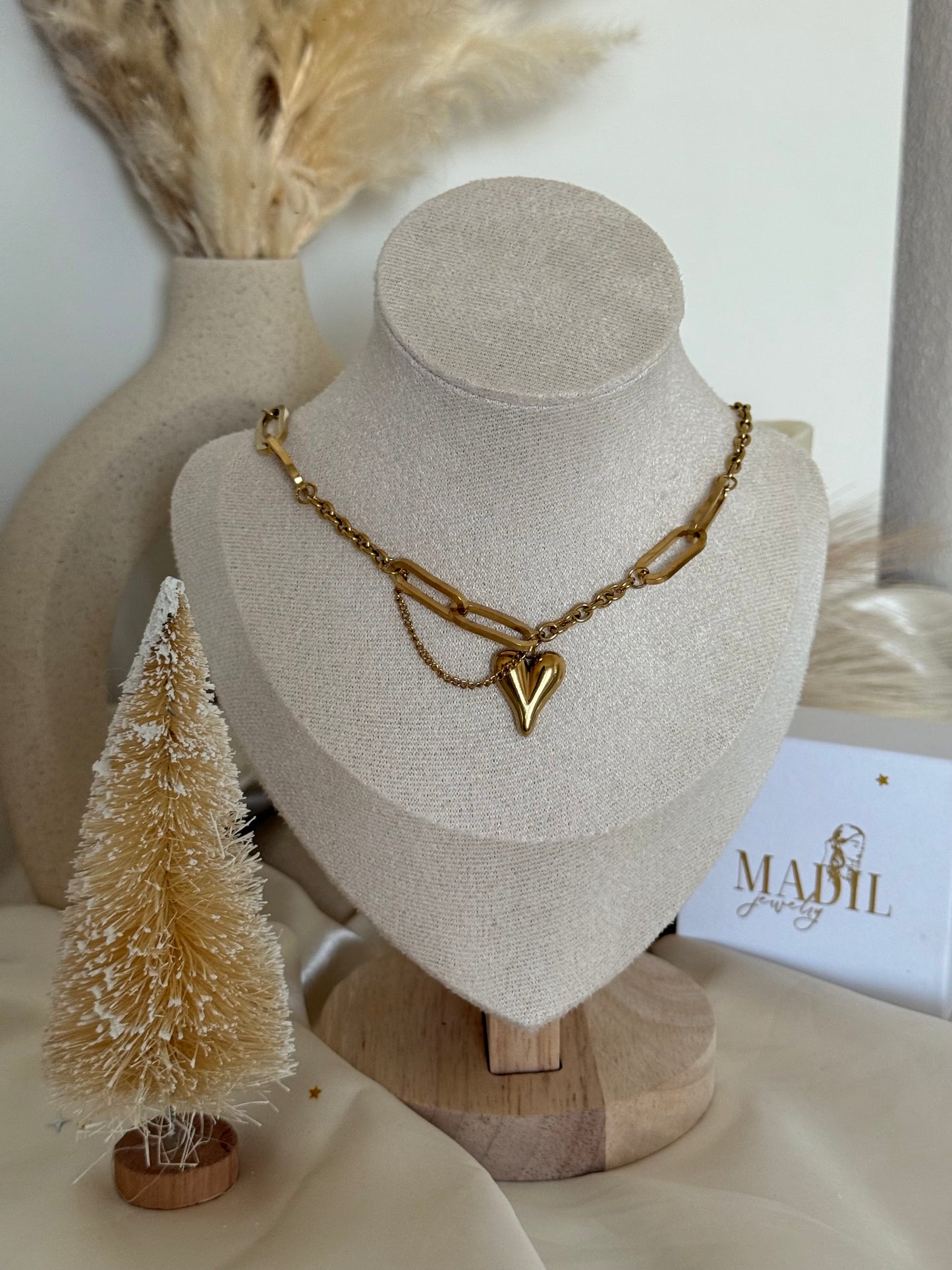 Heart Chain Halskette