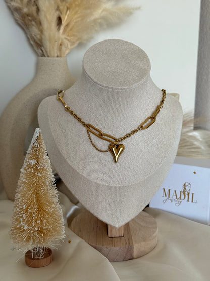Heart Chain Halskette