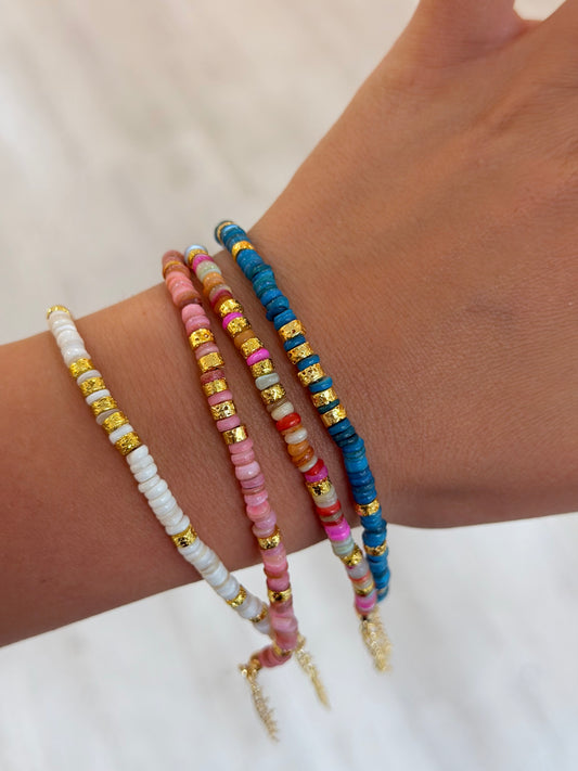 Bunte Perlen Armbänder
