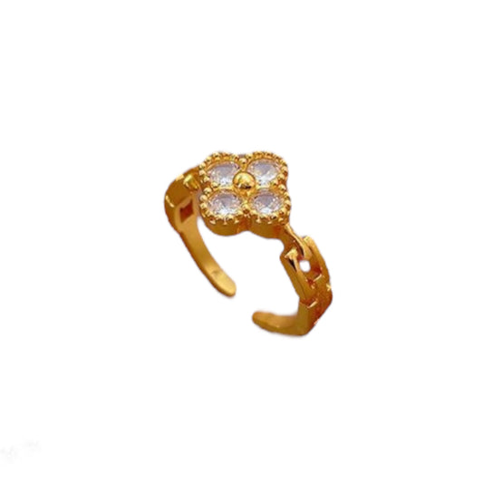 Blooming Charm Ring | 18K vergoldet