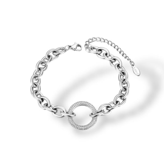 Circle Armband - silber