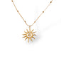 Spiral Sun Halskette