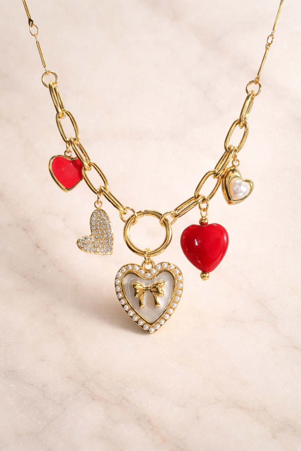 Sweet Heart Charm Halskette