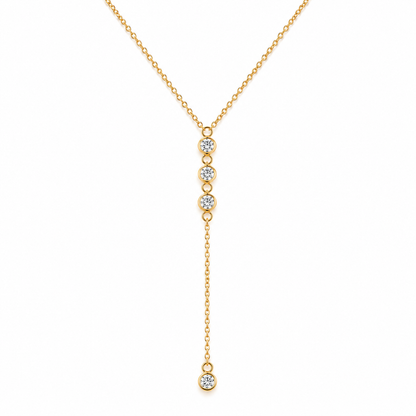 Crystal Drop Y Halskette
