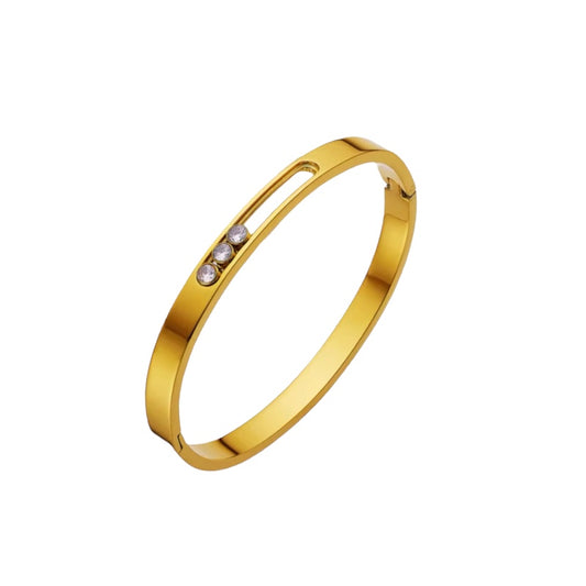 Sliding Armreif | 18K vergoldet