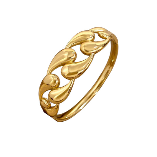 Waterdrop Armreif | 18K vergoldet